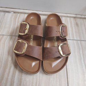 Birkenstock Big Buckle Arizona Cognac Sandal